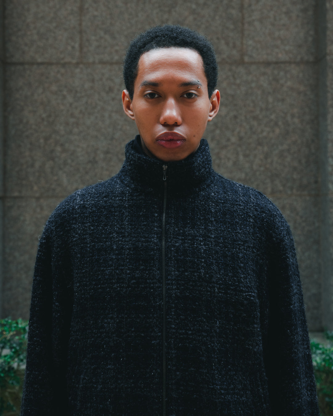 Alpaca Silk Tweed Zip