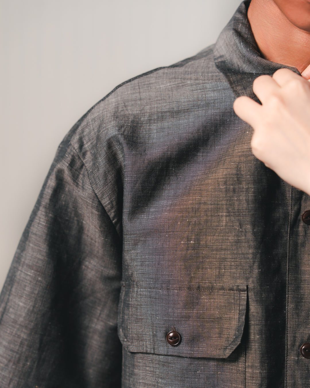 Linen Wool Pinhead Shirt