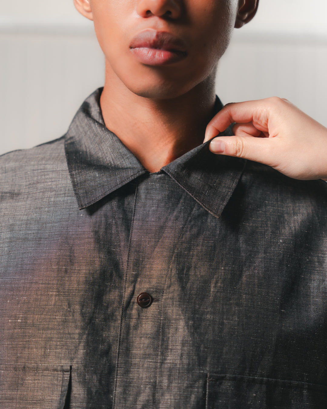 Linen Wool Pinhead Shirt