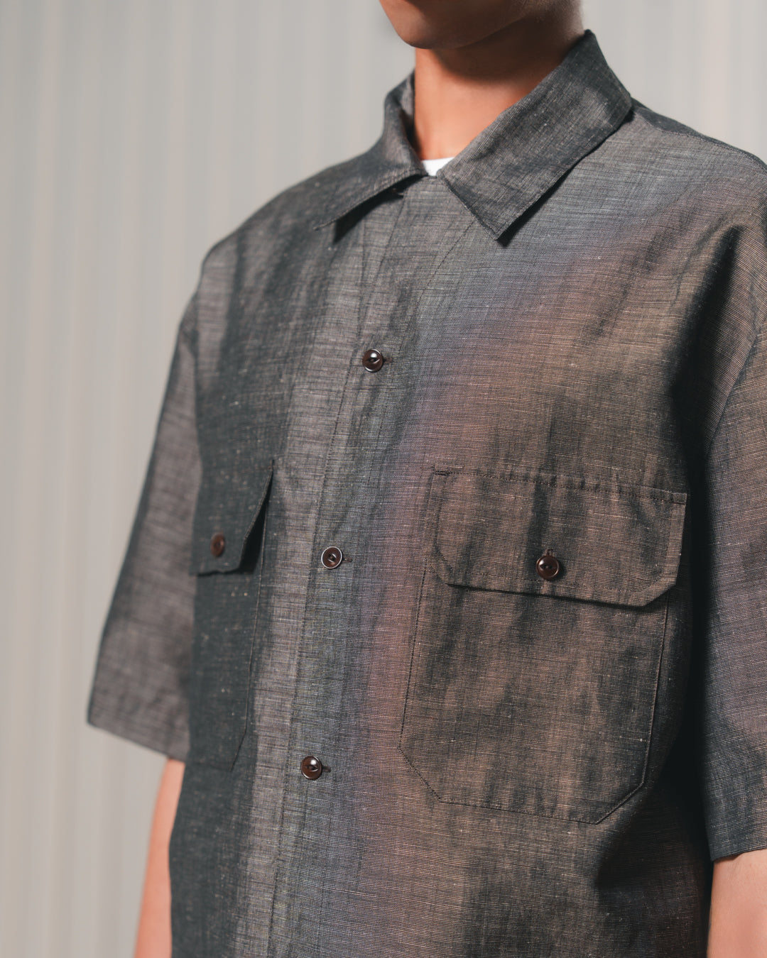 Linen Wool Pinhead Shirt