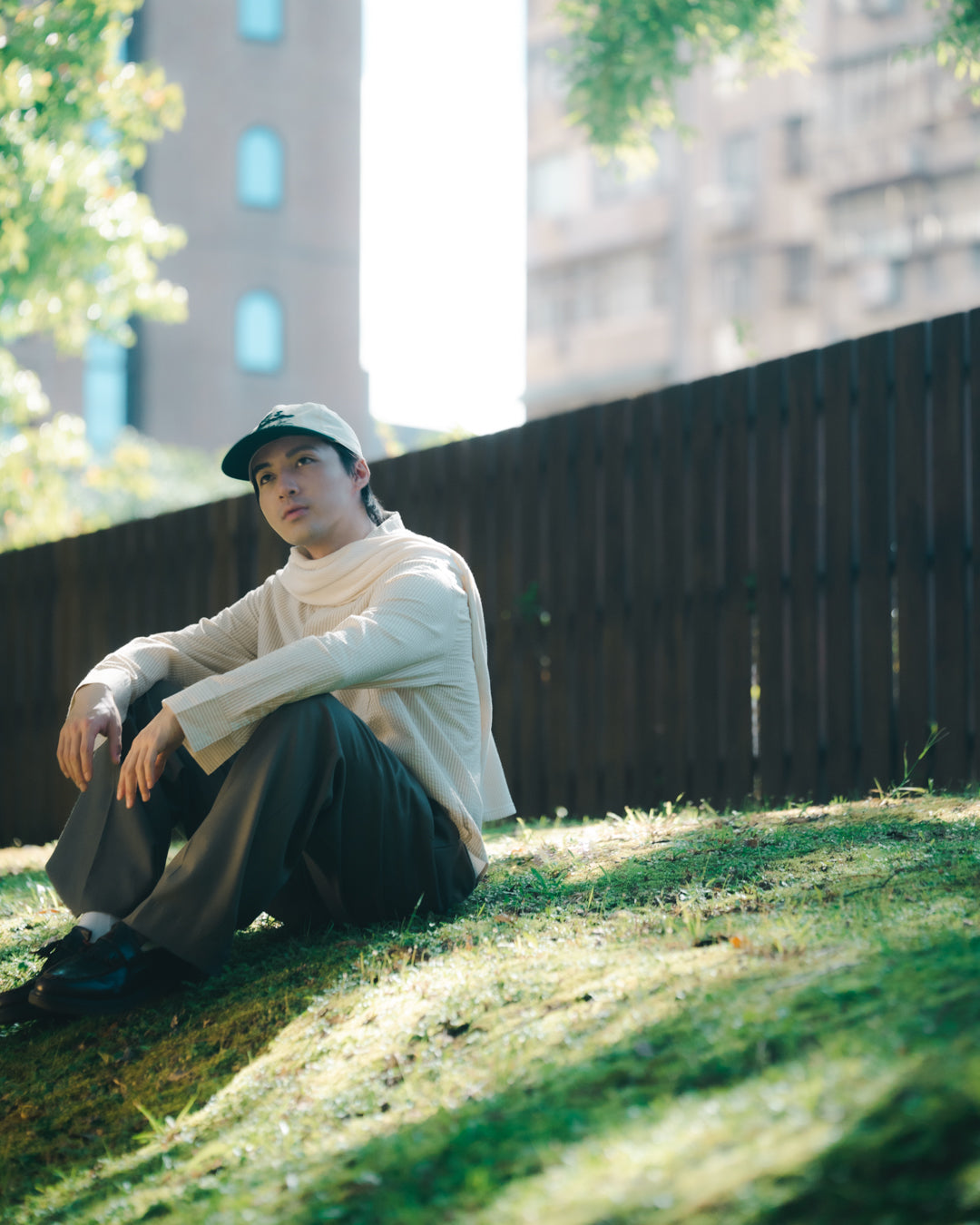 Wool Belted 2Tuck Wide Trousers