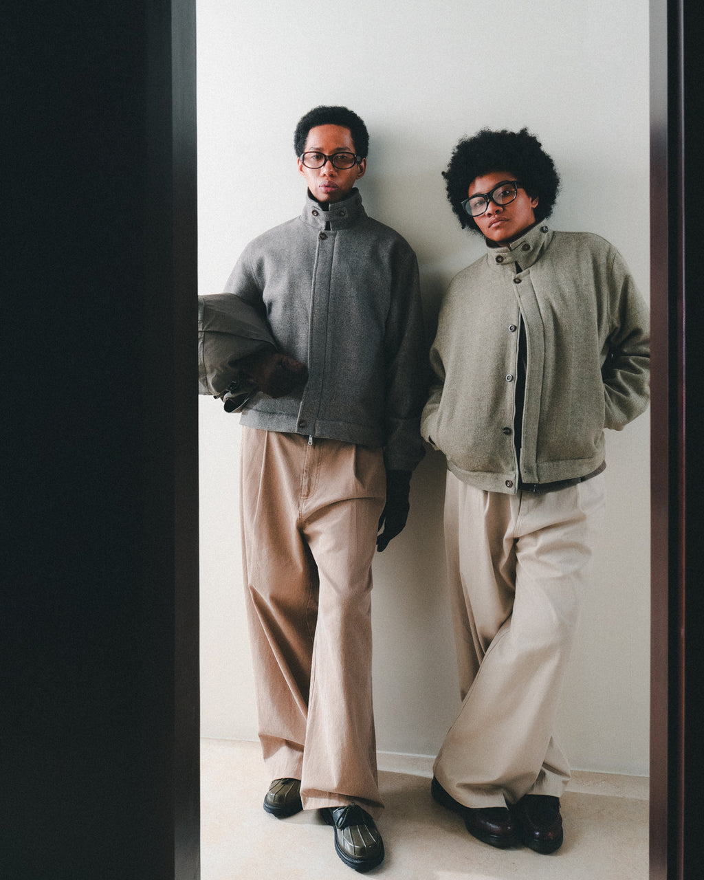 B-6 Wool Tweed PO Zip Blouson (POP-UP limited)