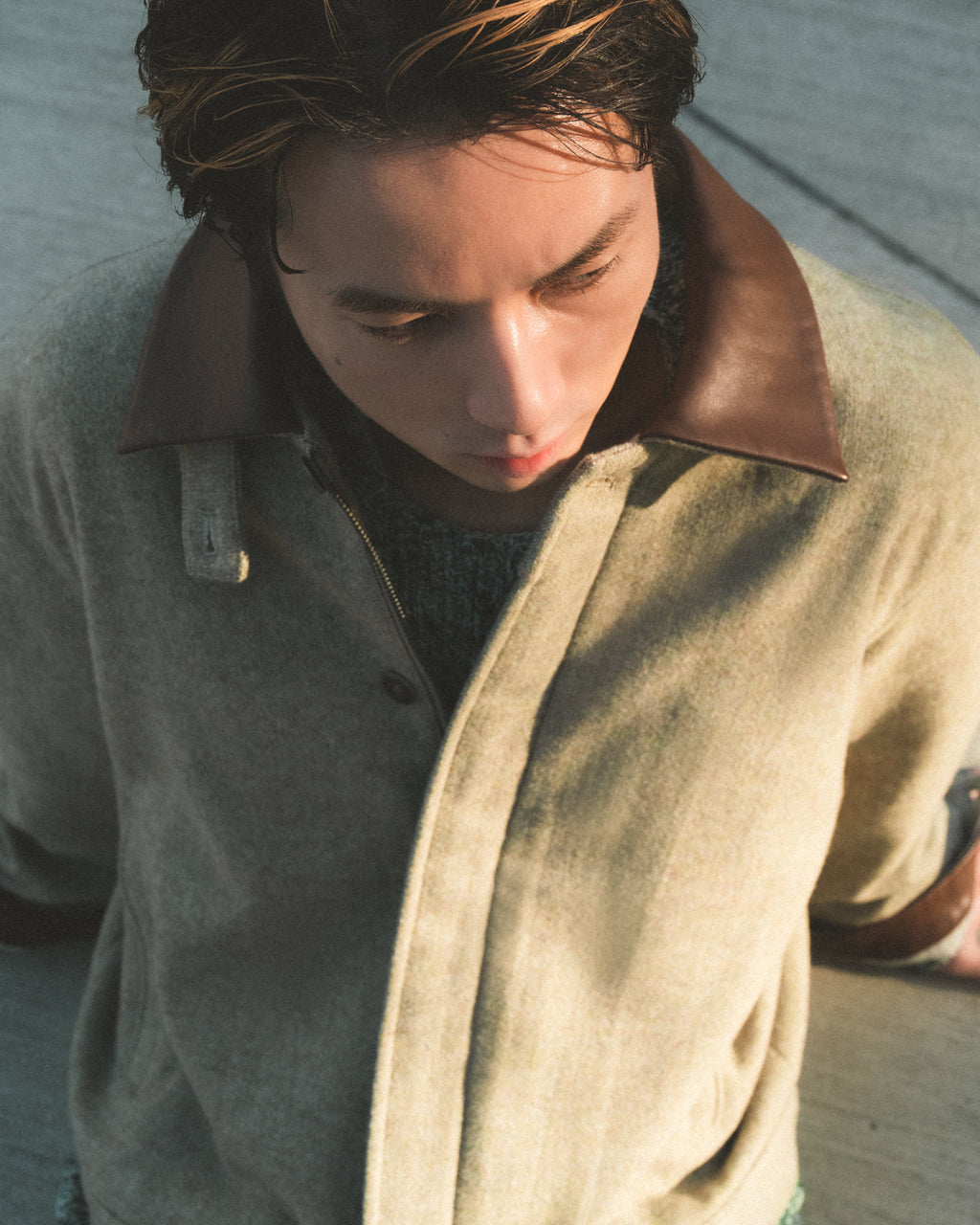 B-6 Wool Tweed PO Zip Blouson (POP-UP limited)