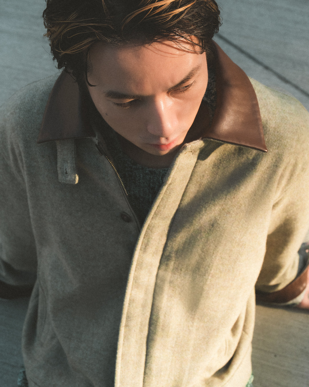 B-6 Wool Tweed PO Zip Blouson (POP-UP limited)