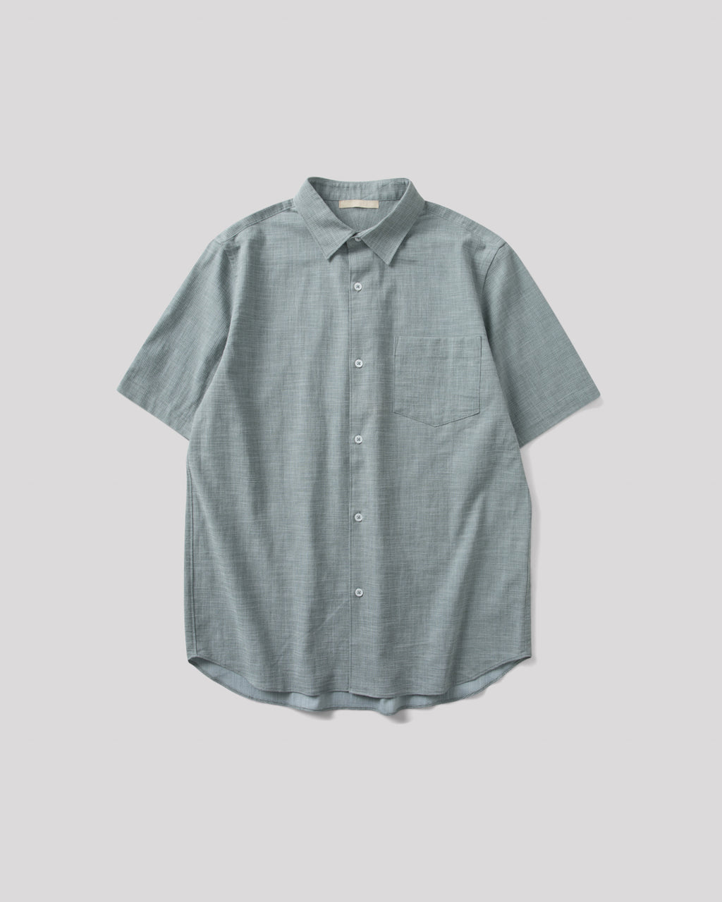 SAMBASHI - Airy Slub Stretch Half-Sleeved Shirt (Emerald)
