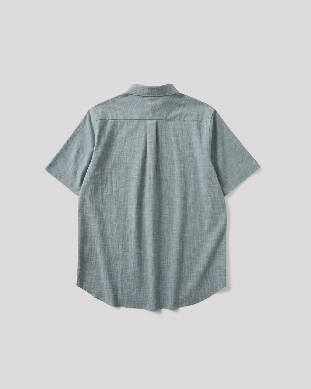 SAMBASHI - Airy Slub Stretch Half-Sleeved Shirt (Emerald)