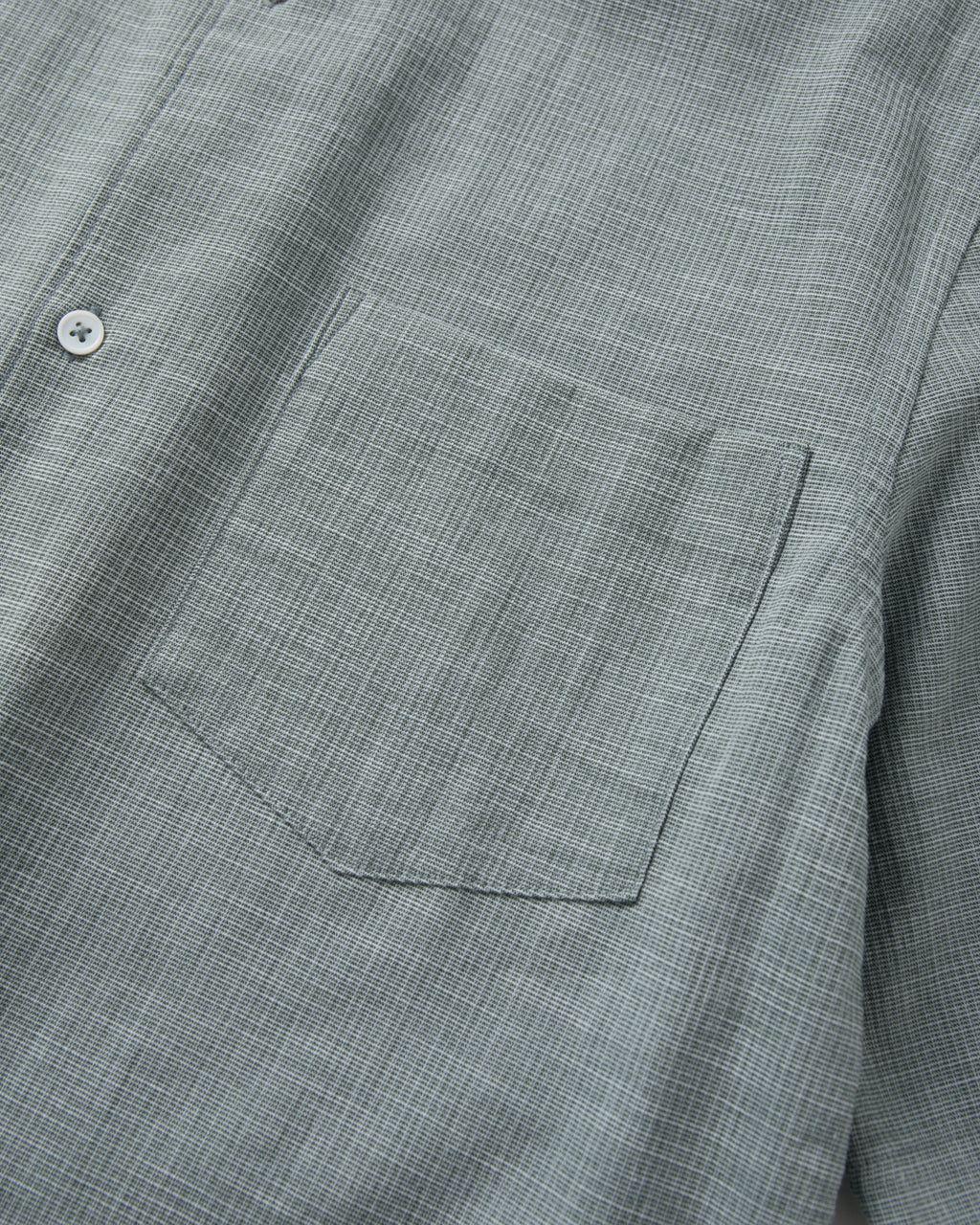 SAMBASHI - Airy Slub Stretch Half-Sleeved Shirt (Emerald)