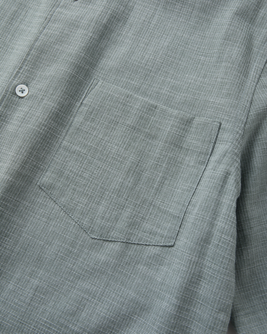 SAMBASHI - Airy Slub Stretch Half-Sleeved Shirt (Emerald)