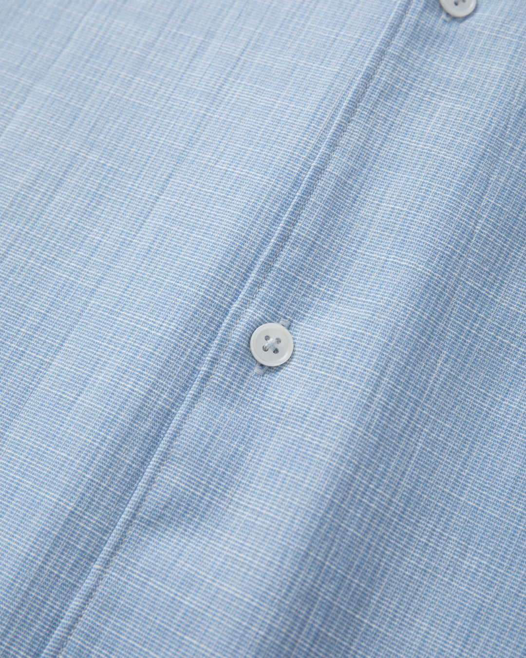 SAMBASHI - Airy Slub Stretch Half-Sleeved Shirt (Sky)