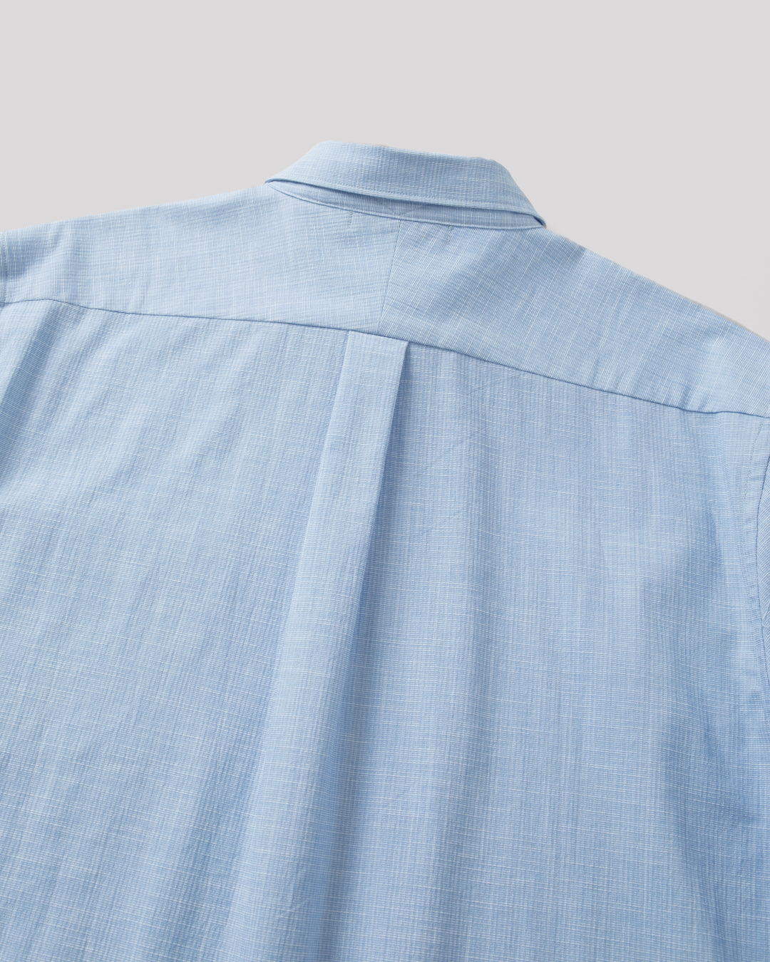 SAMBASHI - Airy Slub Stretch Half-Sleeved Shirt (Sky)