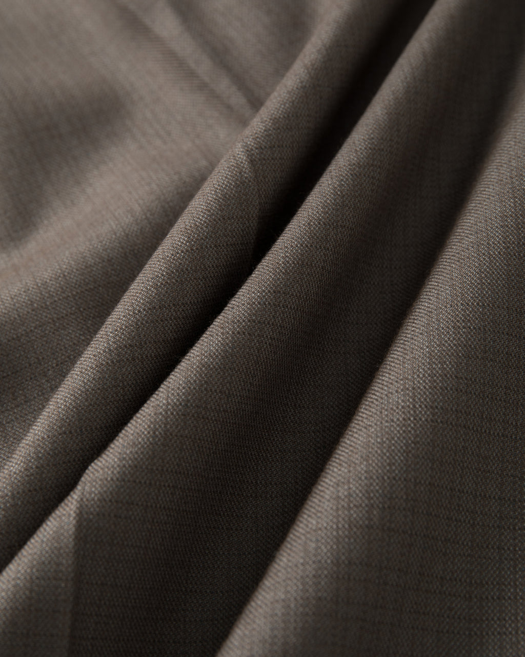 SAMBASHI - Airy Tropical Wool Touch Two-Tuck Slacks (Caramel)