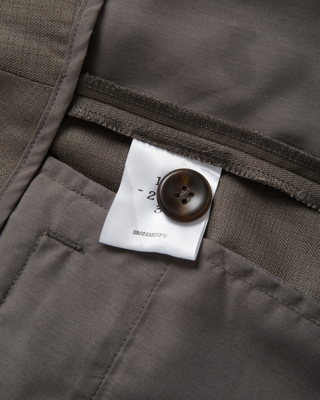 SAMBASHI - Airy Tropical Wool Touch Two-Tuck Slacks (Caramel)