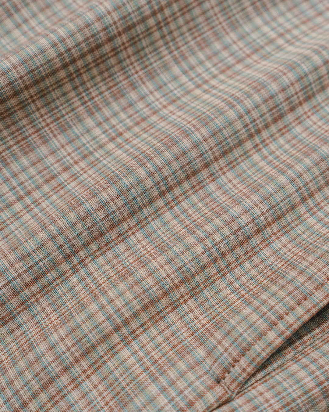 Hard Twist Wool Double Face Check Slacks