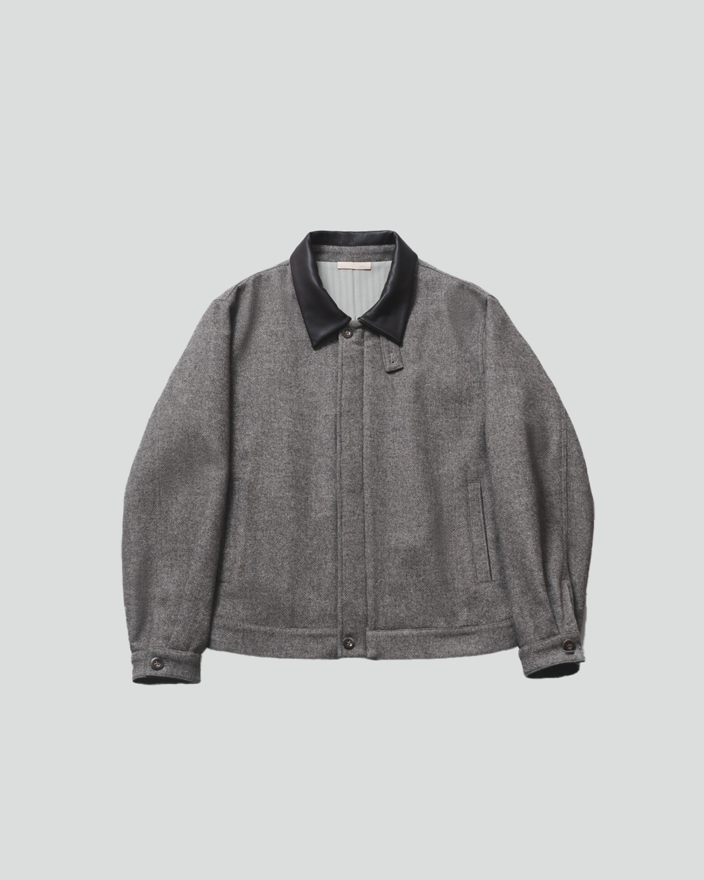 B-6 Wool Tweed PO Zip Blouson