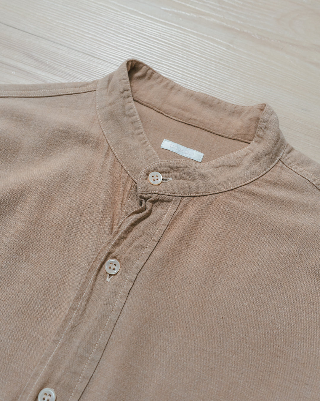 Band Collar Pullover Shirt