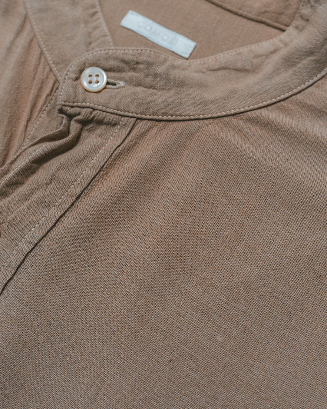 Band Collar Pullover Shirt