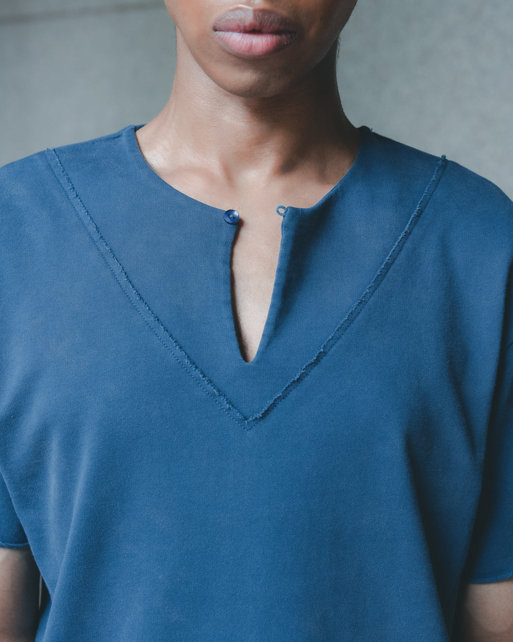 SAMBASHI - PreDye Cotton V-Neck Lucas French Terry