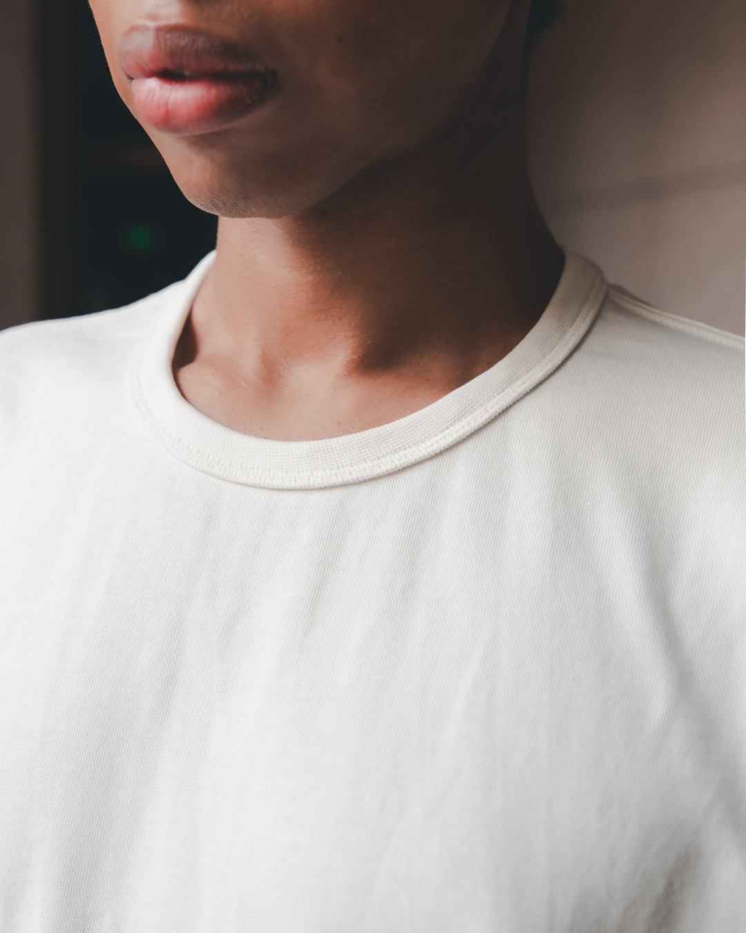 SAMBASHI - PreDye Cotton Boxy Jersey Tee (White)