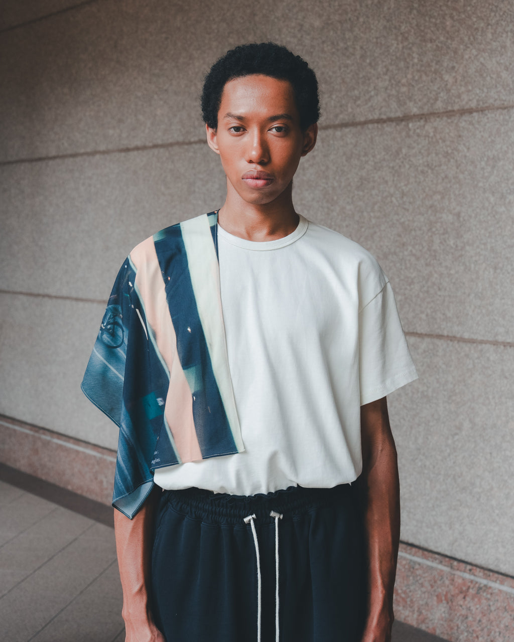 SAMBASHI - PreDye Cotton Boxy Jersey Tee (White)
