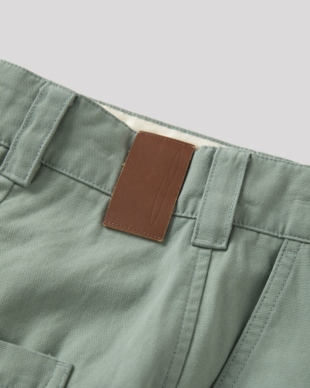 SAMBASHI - Garment Washed Cotton Canvas Snap Shorts