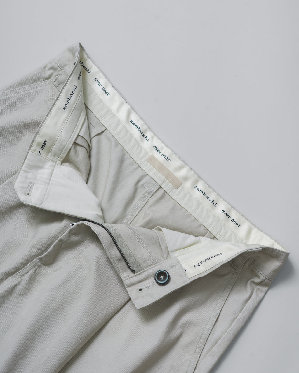 Garment Washed Twill Sanp Pants for GR - Mint Gray