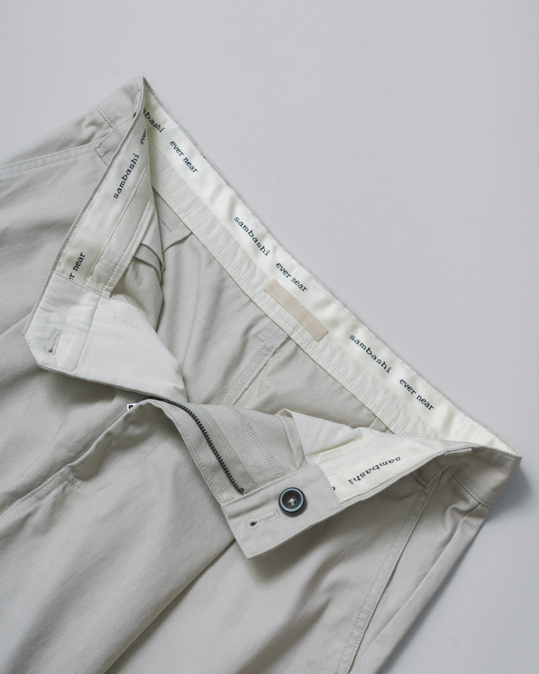 Garment Washed Twill Sanp Pants for GR - Mint Gray