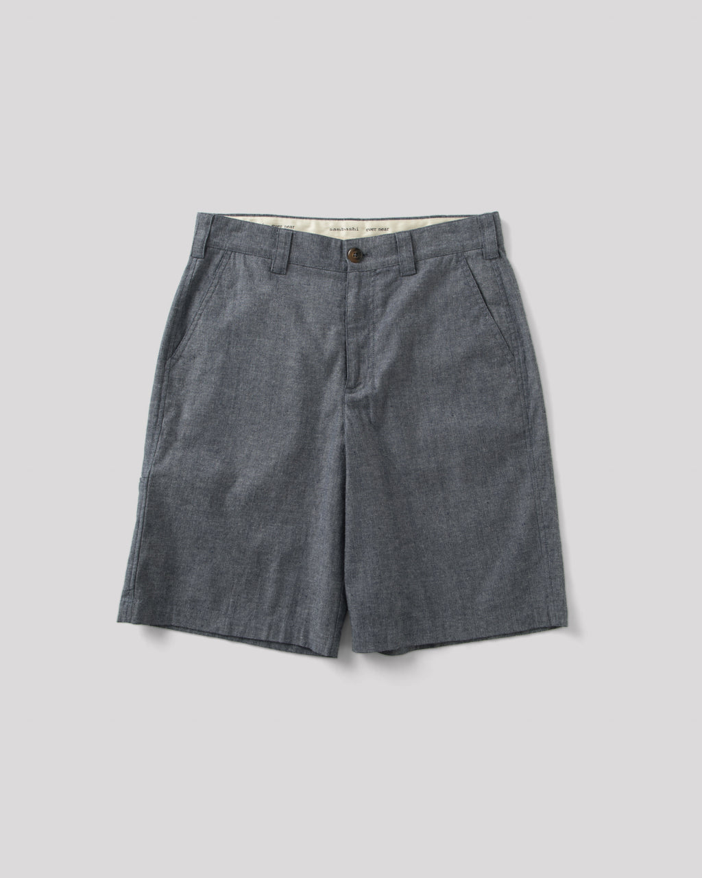 SAMBASHI - Garment Washed Linen Cotton Sanp Shorts
