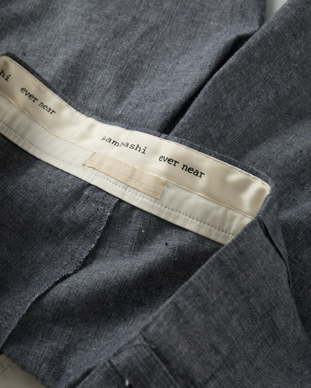 SAMBASHI - Garment Washed Linen Cotton Sanp Shorts