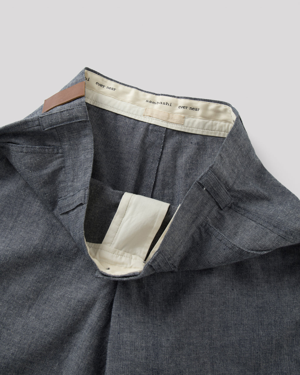 SAMBASHI - Garment Washed Linen Cotton Sanp Shorts