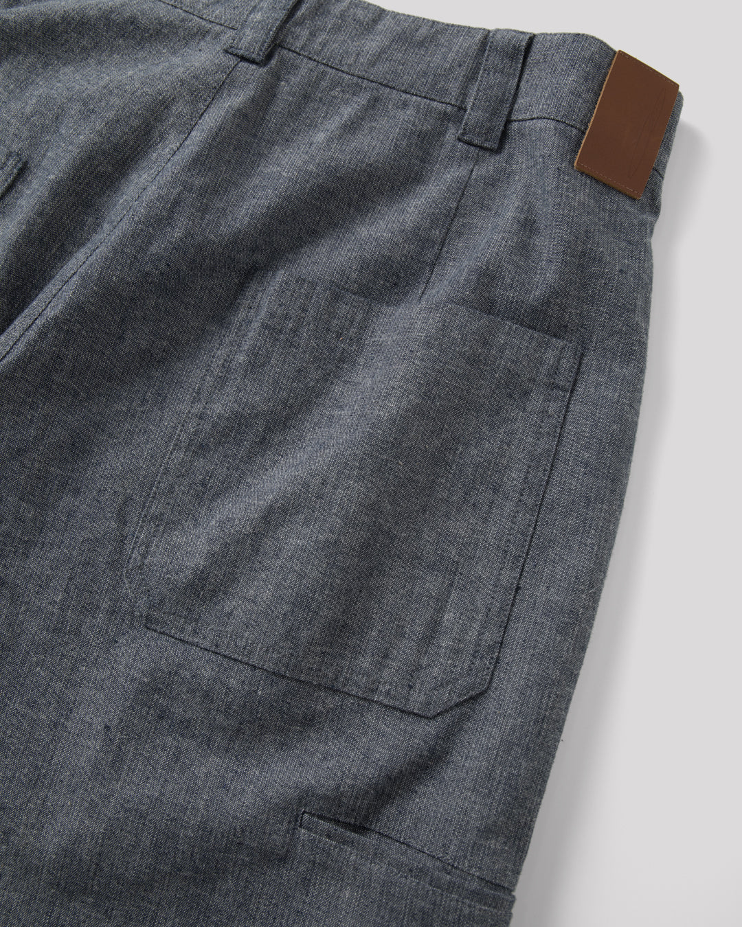SAMBASHI - Garment Washed Linen Cotton Sanp Shorts