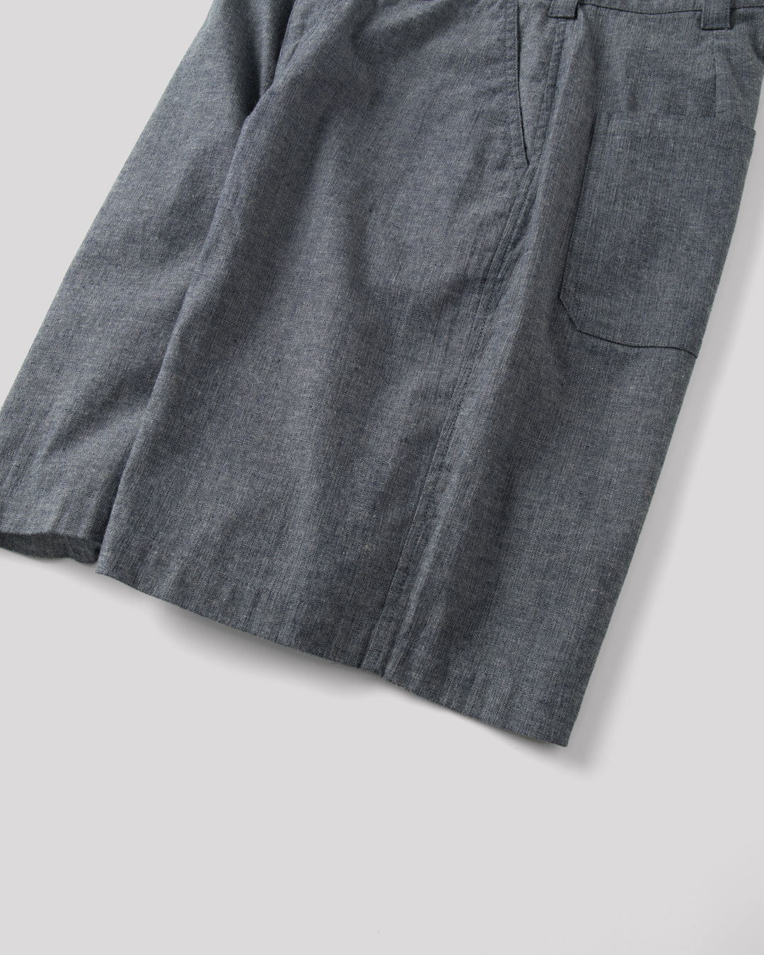 SAMBASHI - Garment Washed Linen Cotton Sanp Shorts
