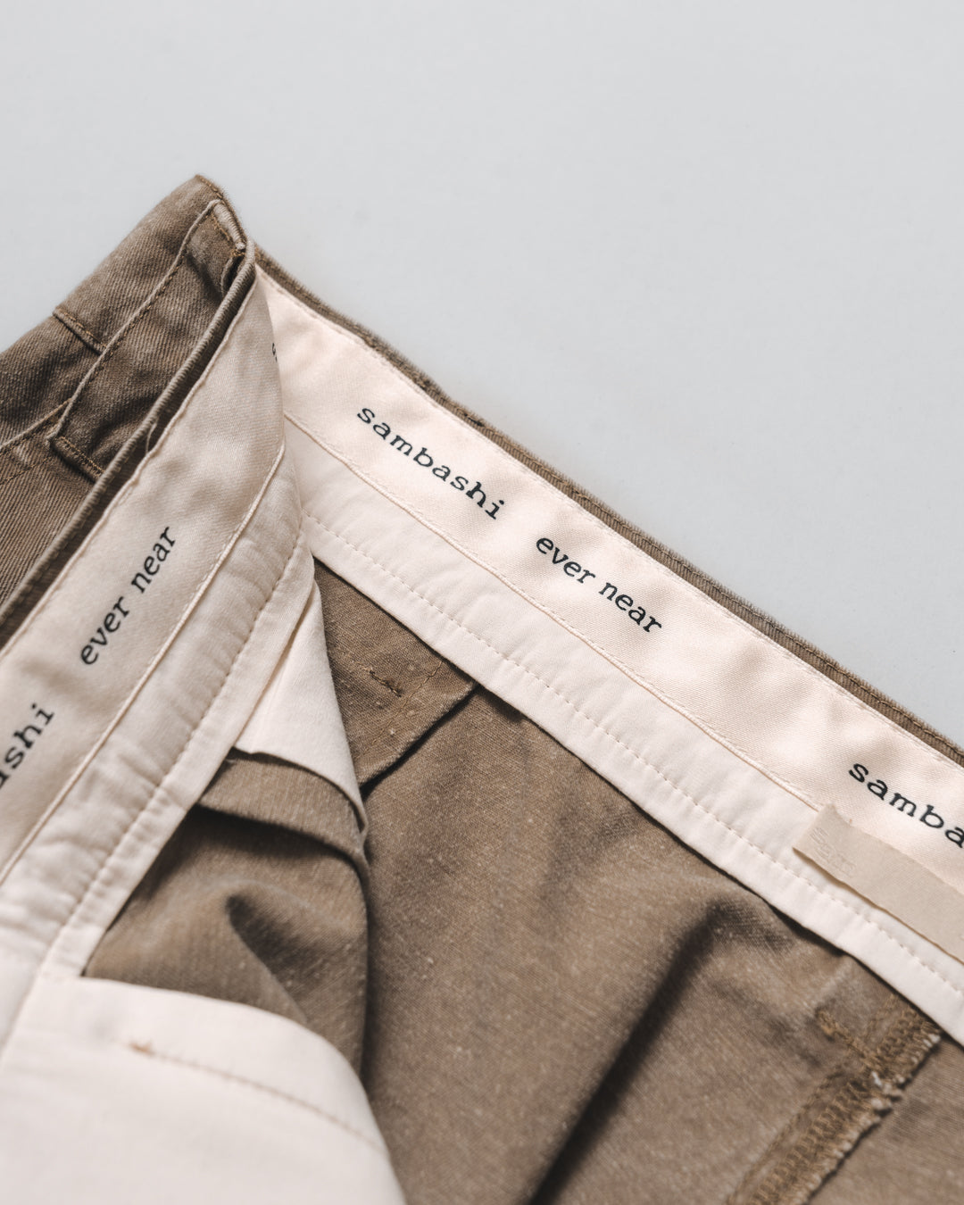 Garment Washed Twill Sanp Pants for GR - Greige