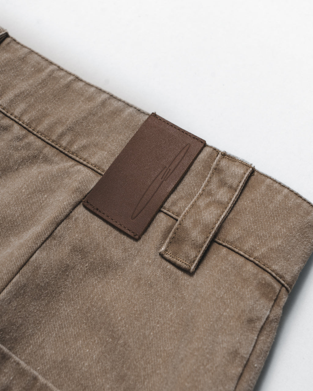 Garment Washed Twill Sanp Pants for GR - Greige
