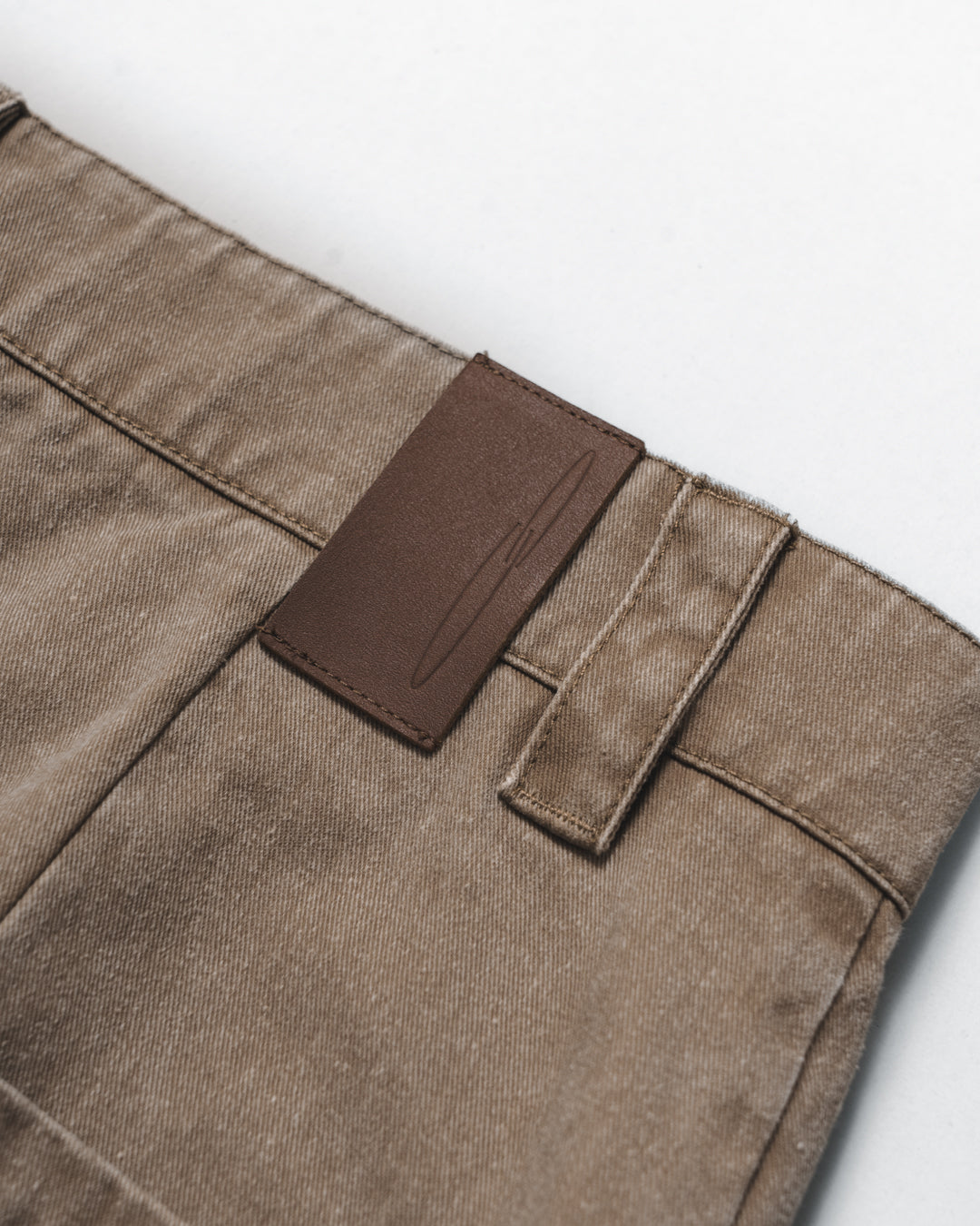 Garment Washed Twill Sanp Pants for GR - Greige