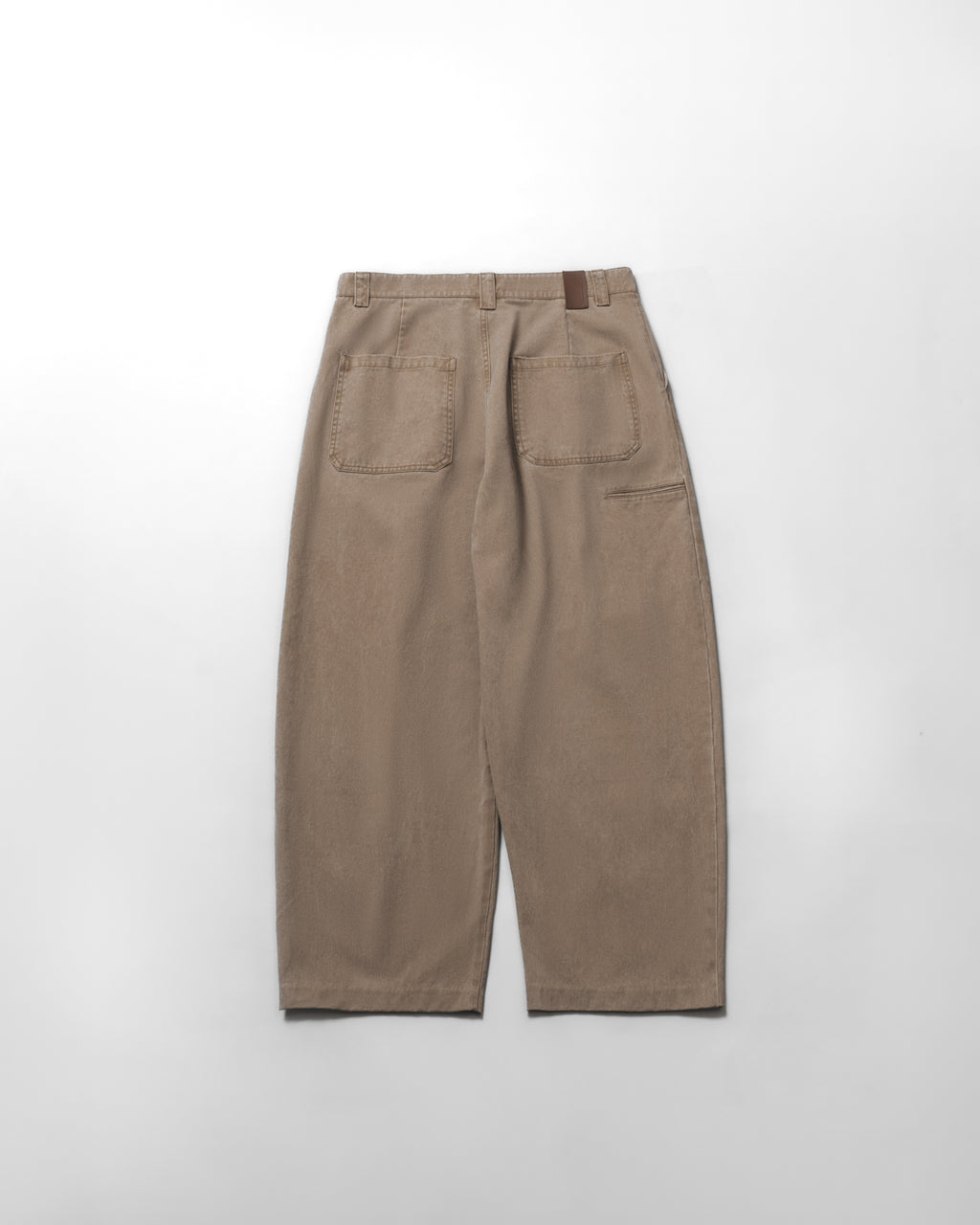 Garment Washed Twill Sanp Pants for GR - Greige