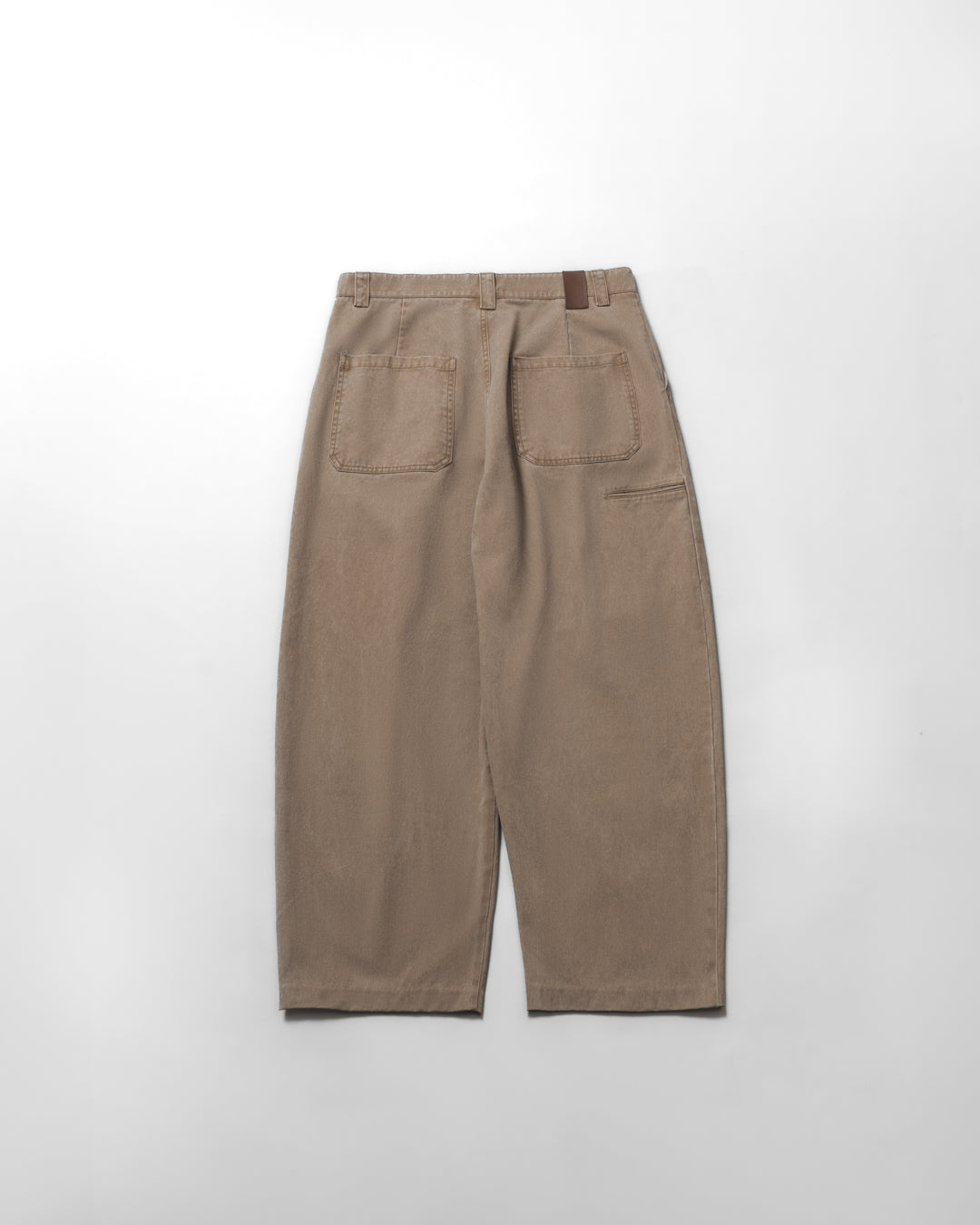 Garment Washed Twill Sanp Pants for GR - Greige