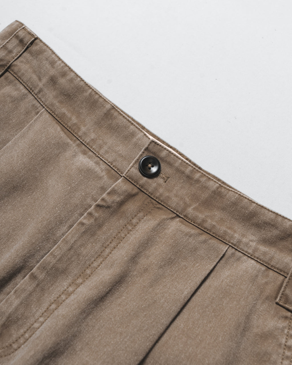 Garment Washed Twill Sanp Pants for GR - Greige