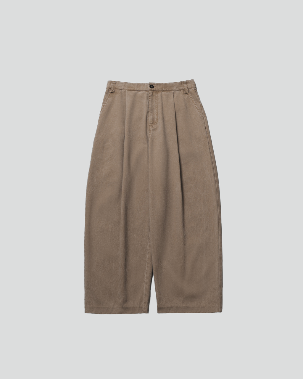Garment Washed Twill Sanp Pants for GR - Greige