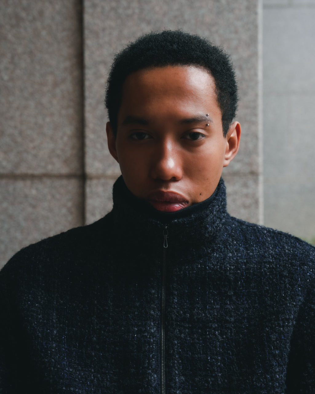 Alpaca Silk Tweed Zip