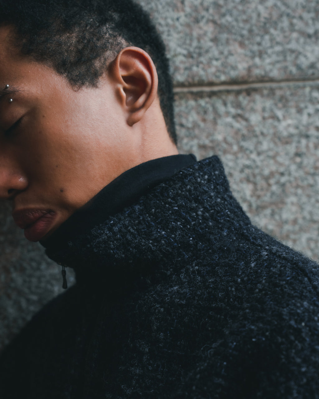 Alpaca Silk Tweed Zip