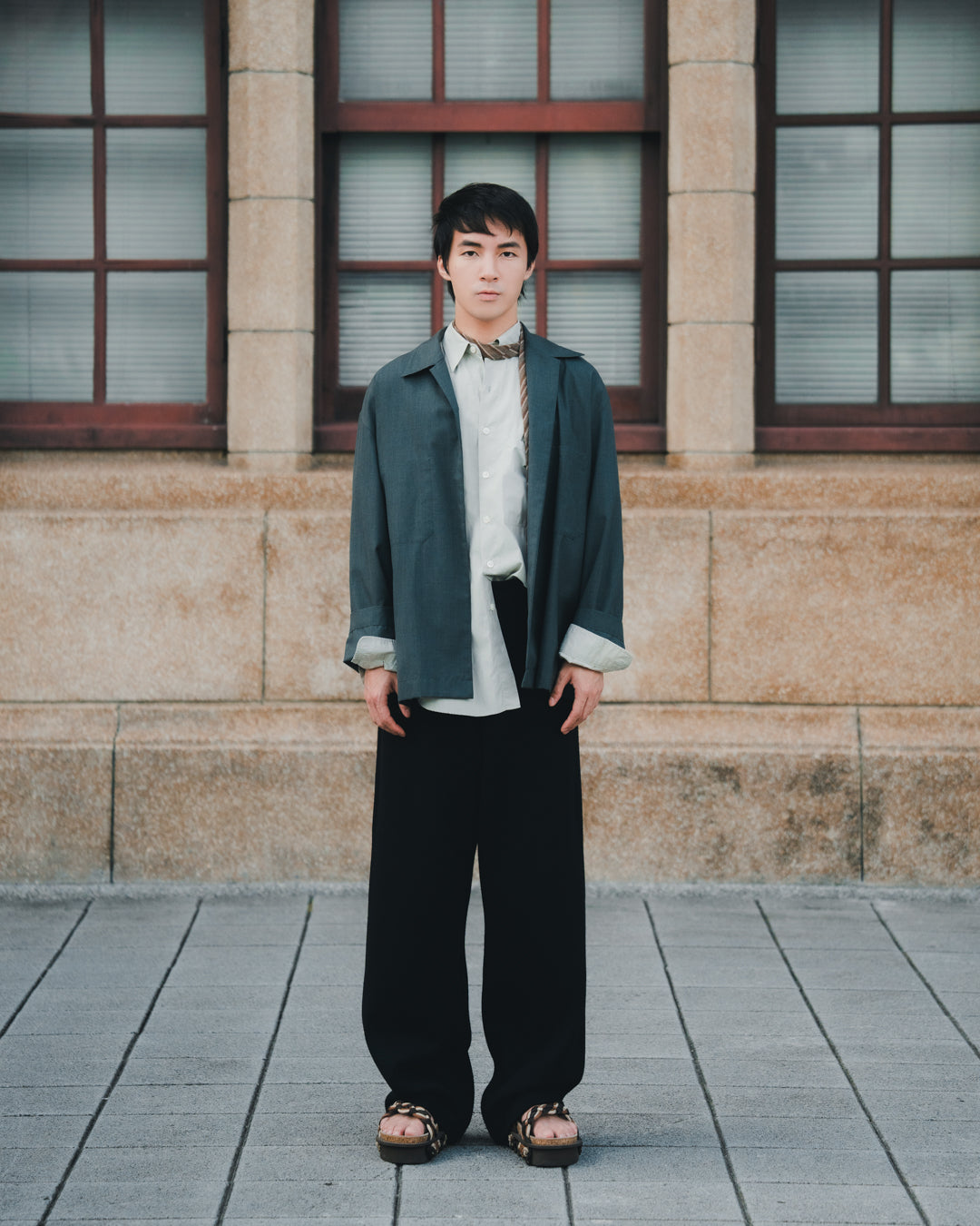 Wool Silk Tropical Shirts Jacket