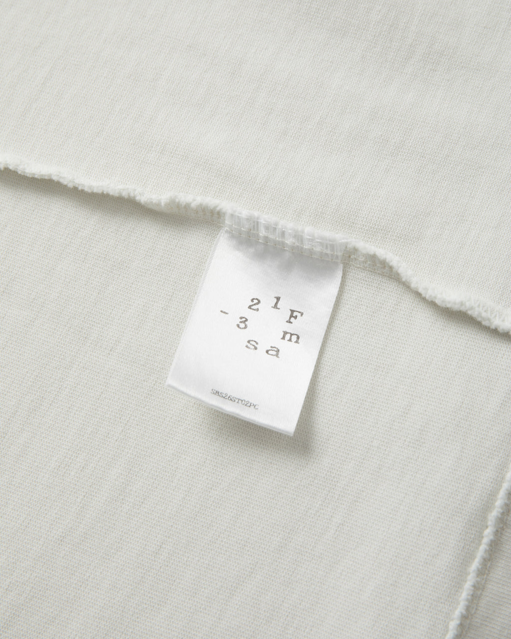SAMBASHI - PreDye Cotton Boxy Jersey Tee (White)