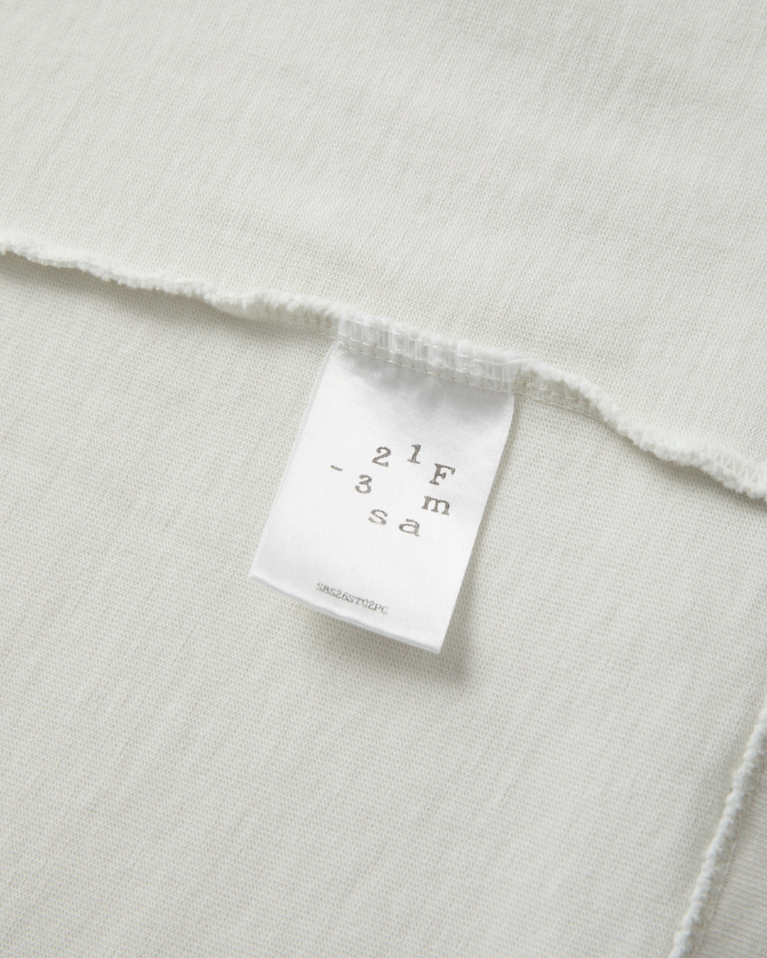 SAMBASHI - PreDye Cotton Boxy Jersey Tee (White)