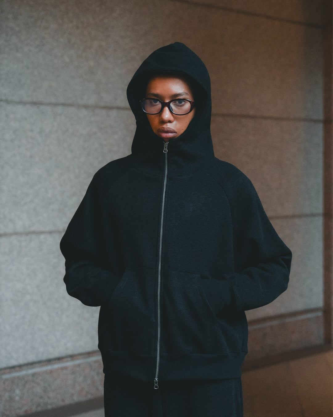 Wool PO Sweat Zip Hoodie