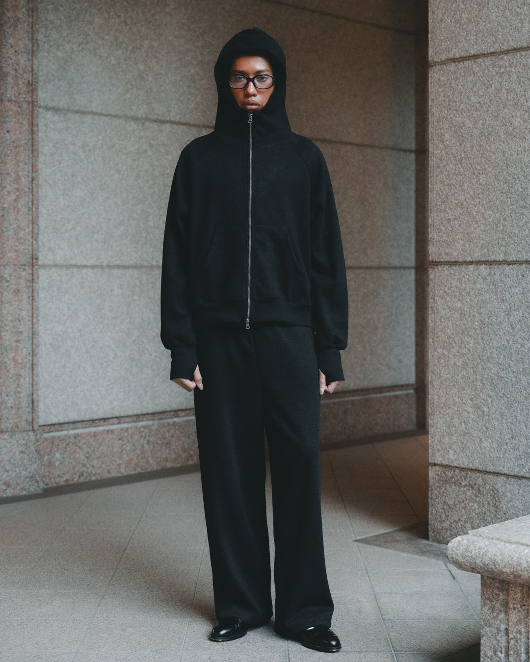 Wool PO Sweat Zip Hoodie