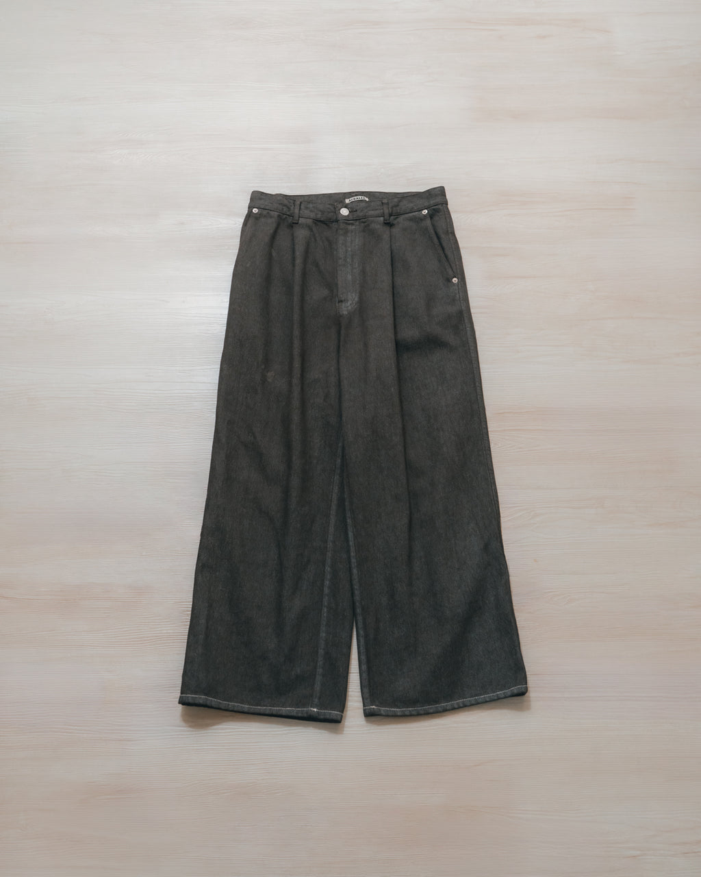 AURALEE - Redye Hard Twist Denim Wide Slacks