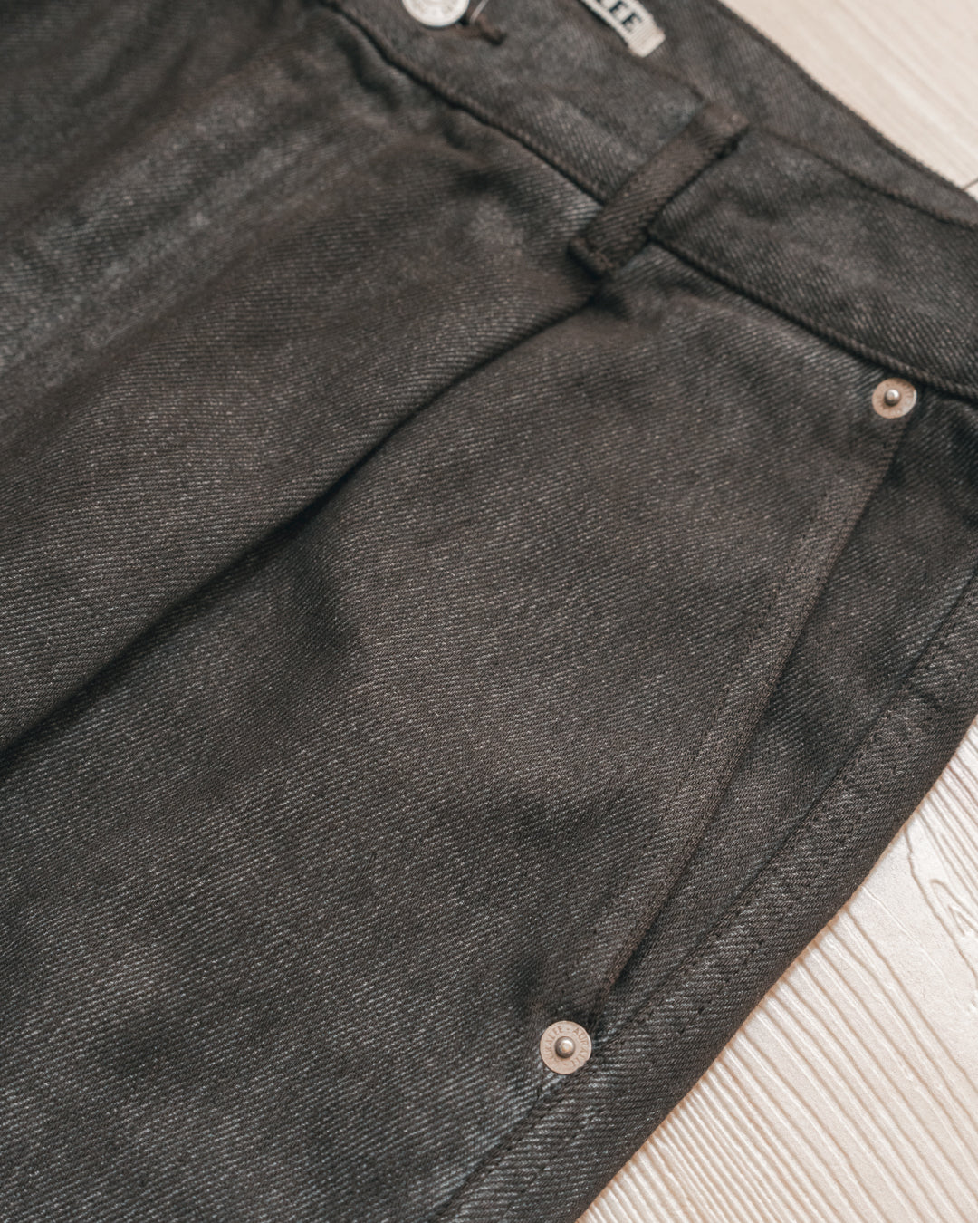 AURALEE - Redye Hard Twist Denim Wide Slacks