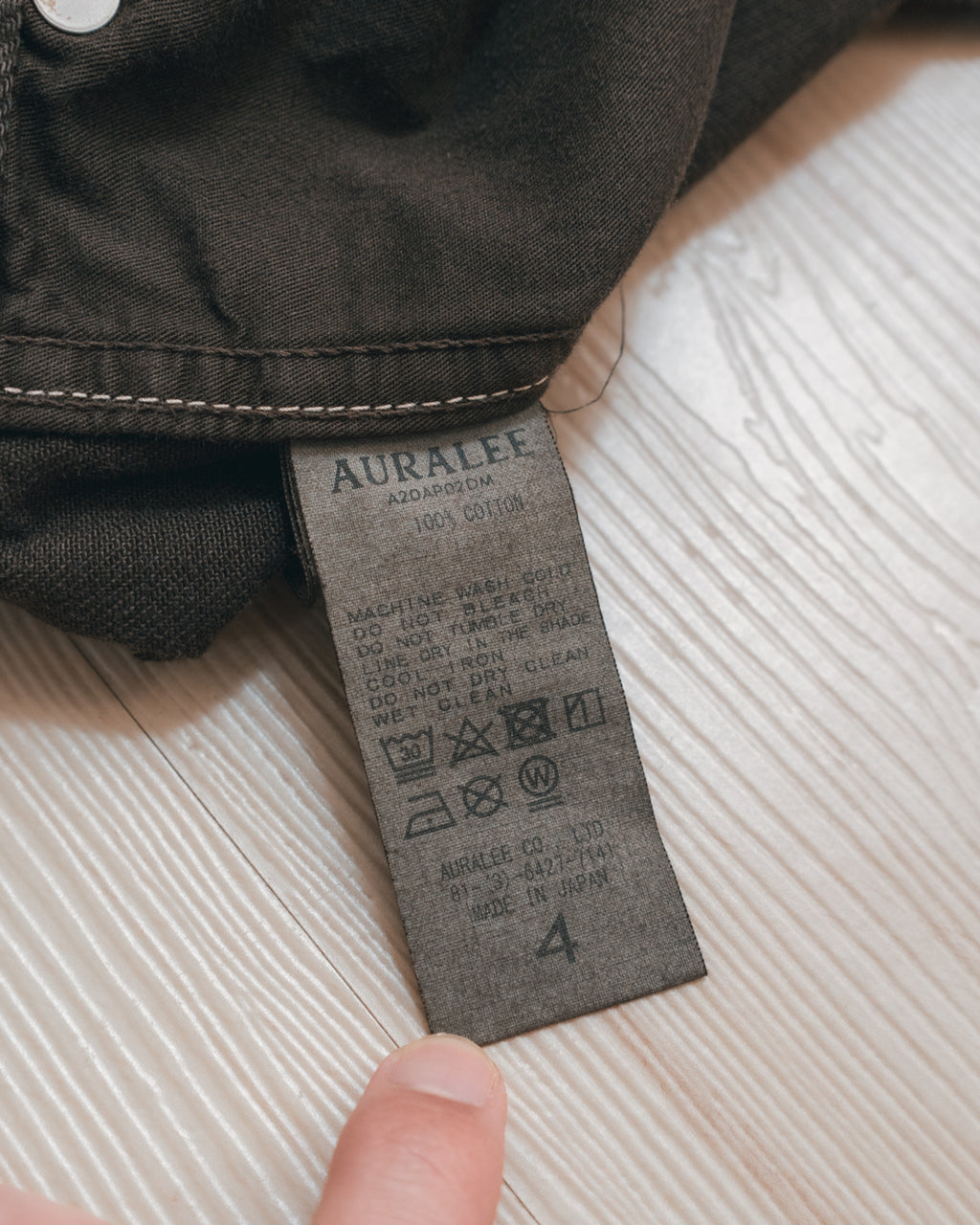 AURALEE - Redye Hard Twist Denim Wide Slacks