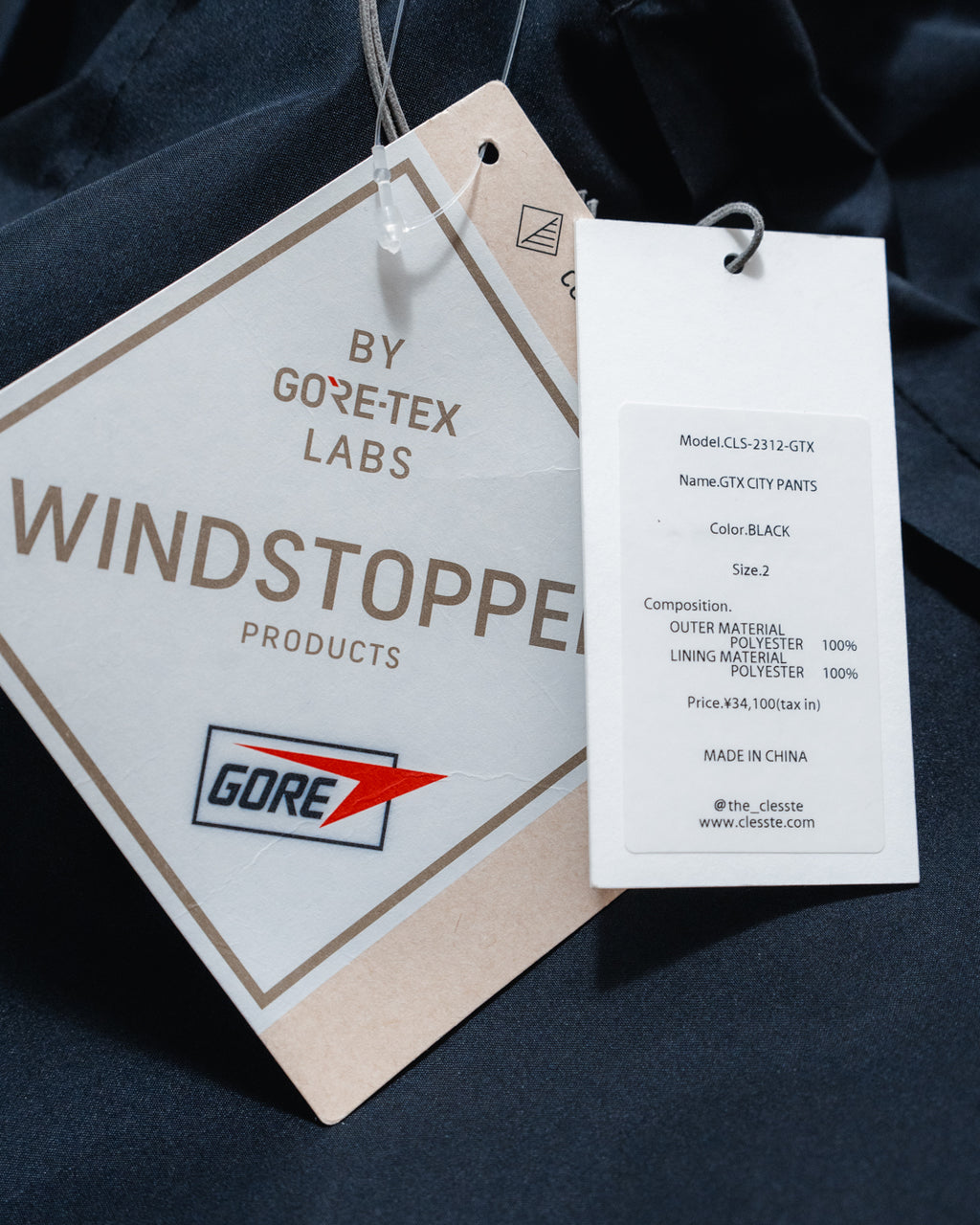 The Clesste - +PHENIX WINDSTOPPER® by Gore-Tex Labs City Pants