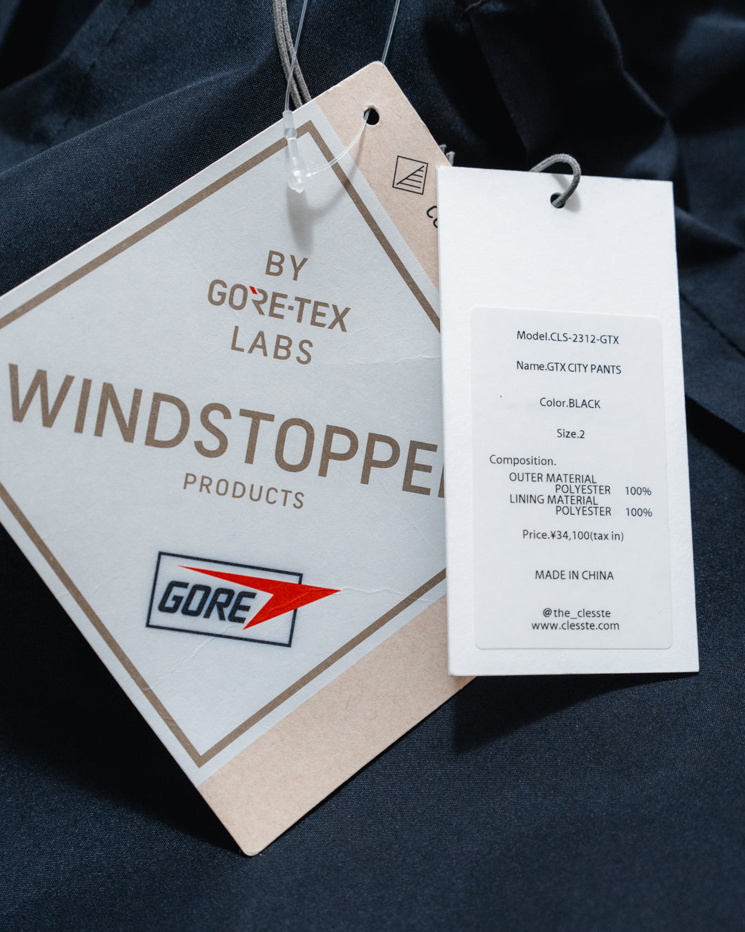 The Clesste - +PHENIX WINDSTOPPER® by Gore-Tex Labs City Pants